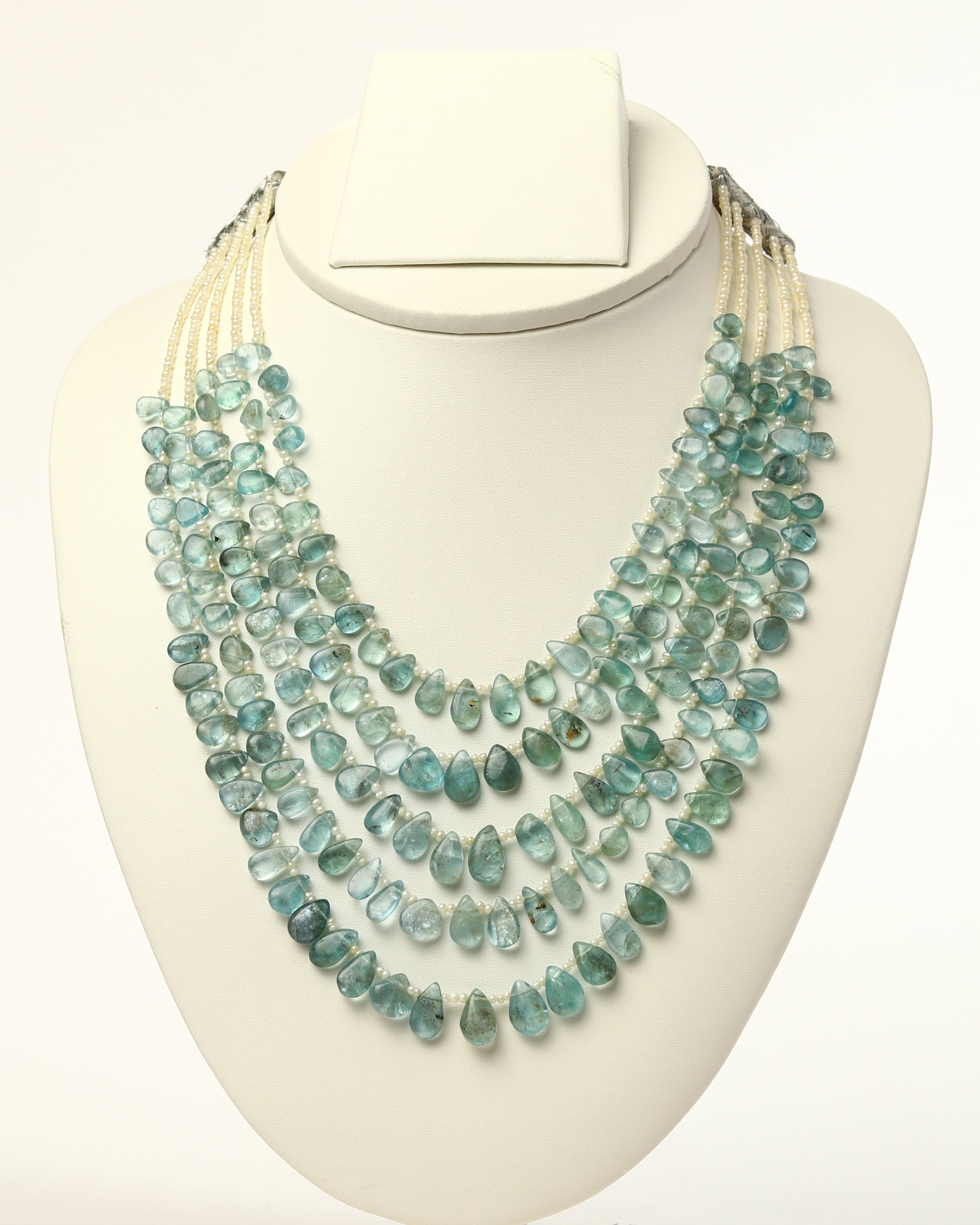 Ocean Glow Aquamarine & Pearl Necklace