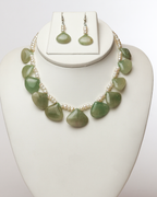 Strawberry Quartz & Pearl Necklace