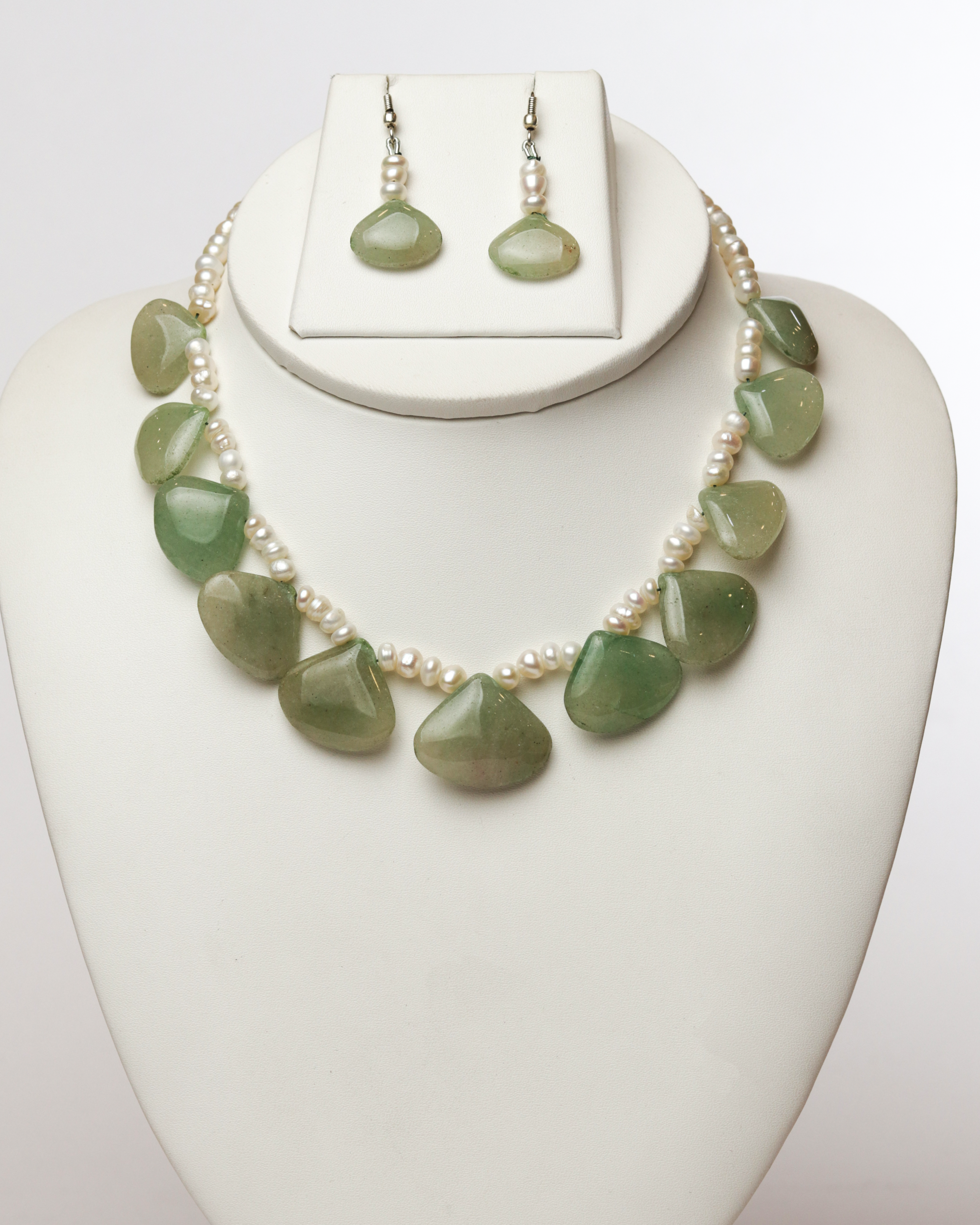 Strawberry Quartz & Pearl Necklace