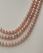 Three Strand Rose Pearl