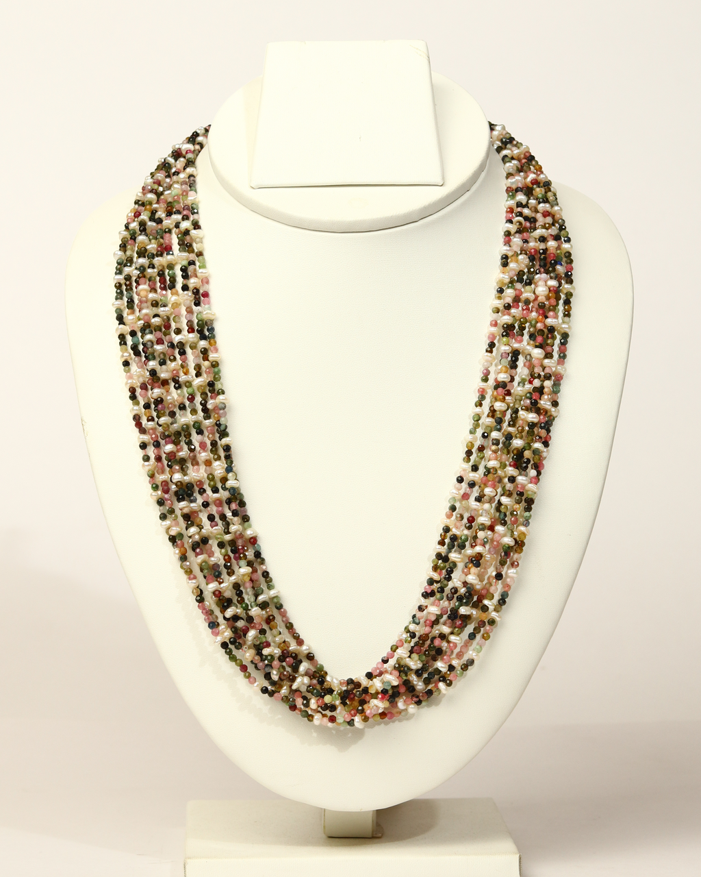 Radiant Tourmaline Pearl Necklace
