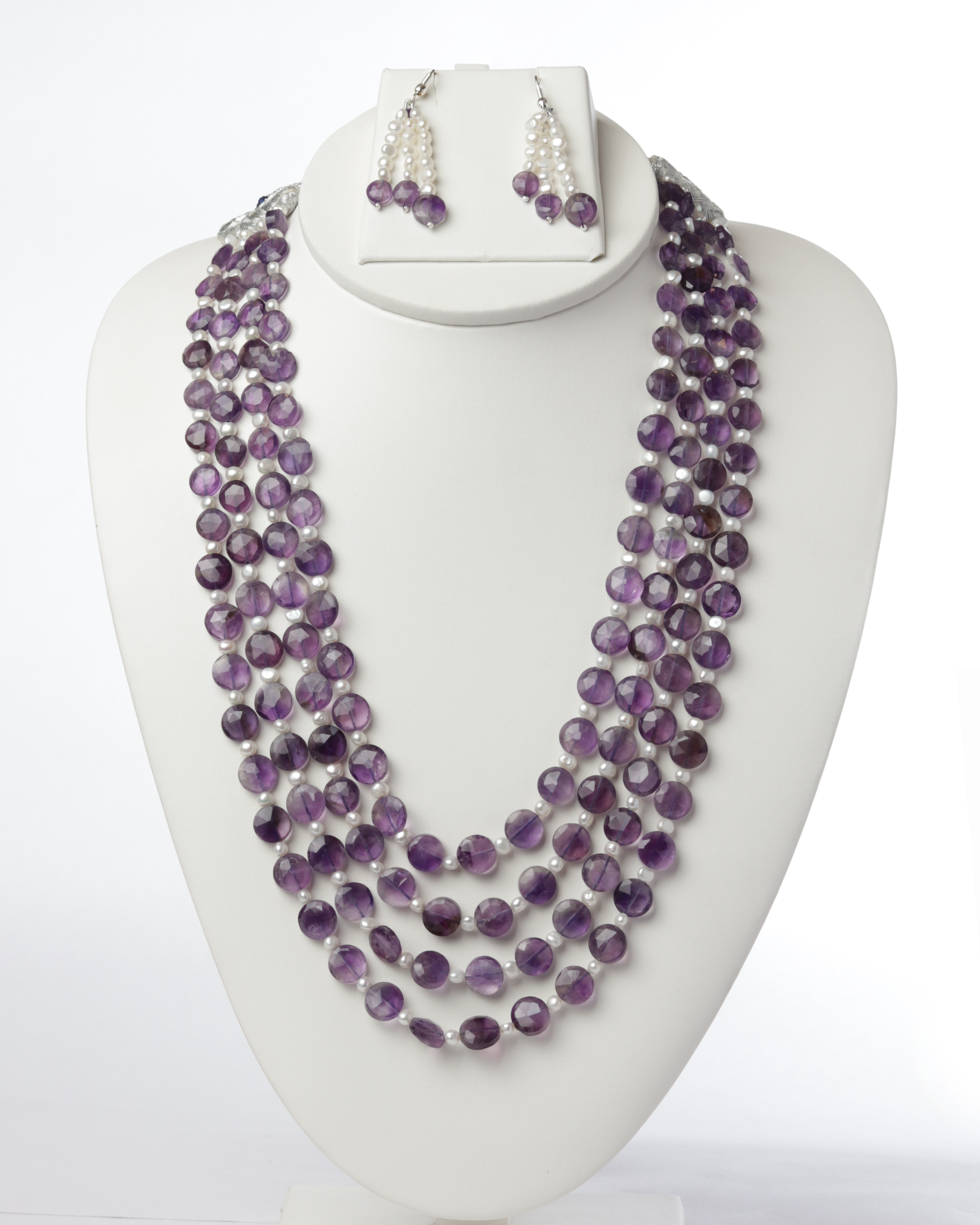 Amethyst & Pearl Necklace