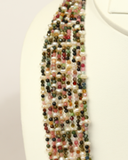 Radiant Tourmaline Pearl Necklace