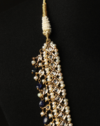 Bindi Haar – Nizami Royal Kundan Necklace Set with Blue Sapphires & Pearls