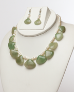 Strawberry Quartz & Pearl Necklace