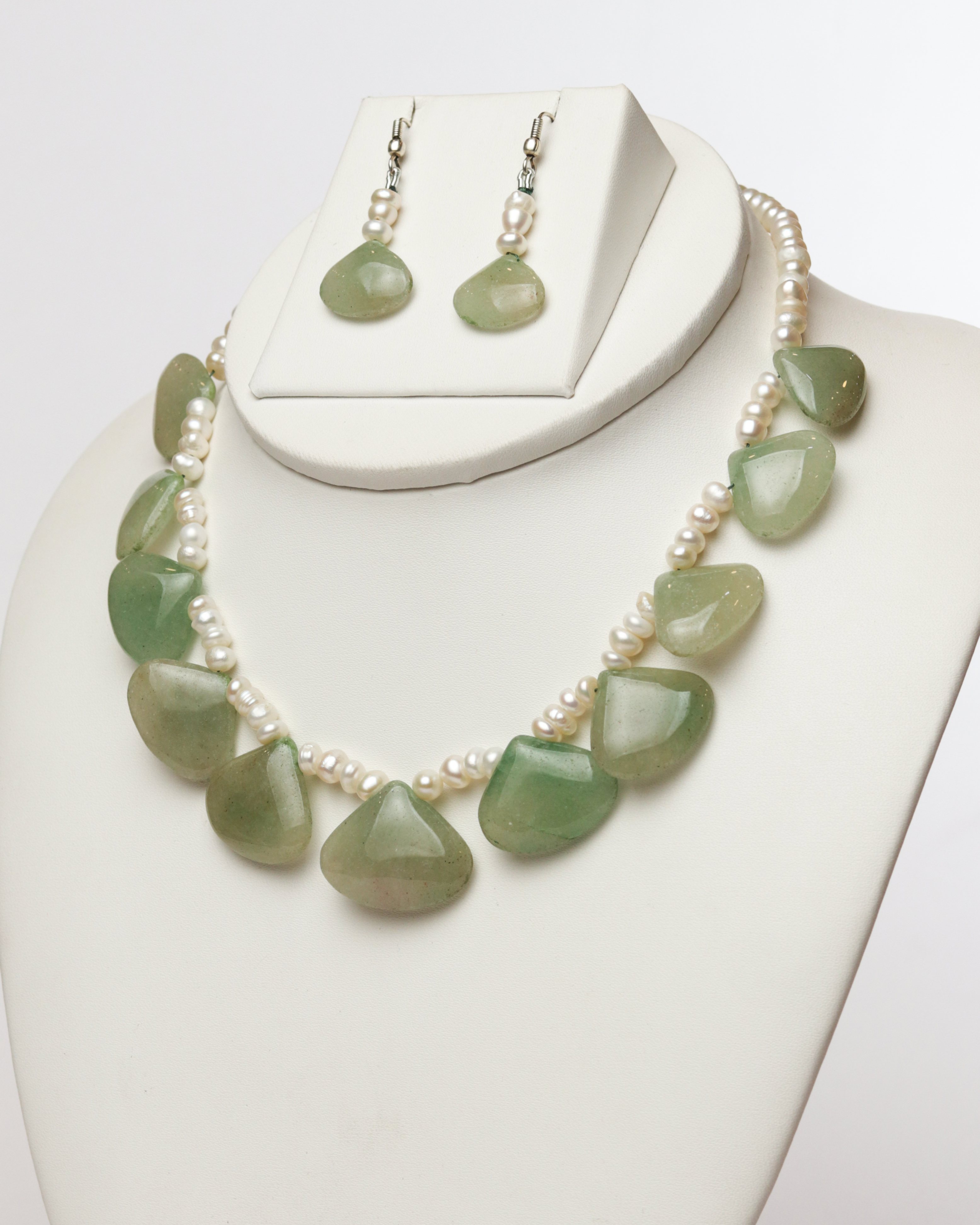 Strawberry Quartz & Pearl Necklace