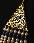 Nizami Royal Sath Lada Necklace – Handcrafted Pearls & Blue Sapphires