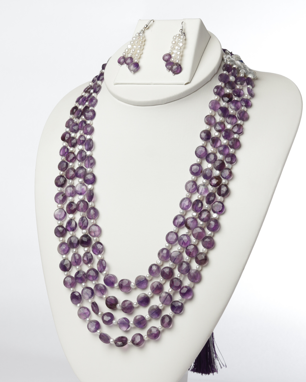Amethyst & Pearl Necklace