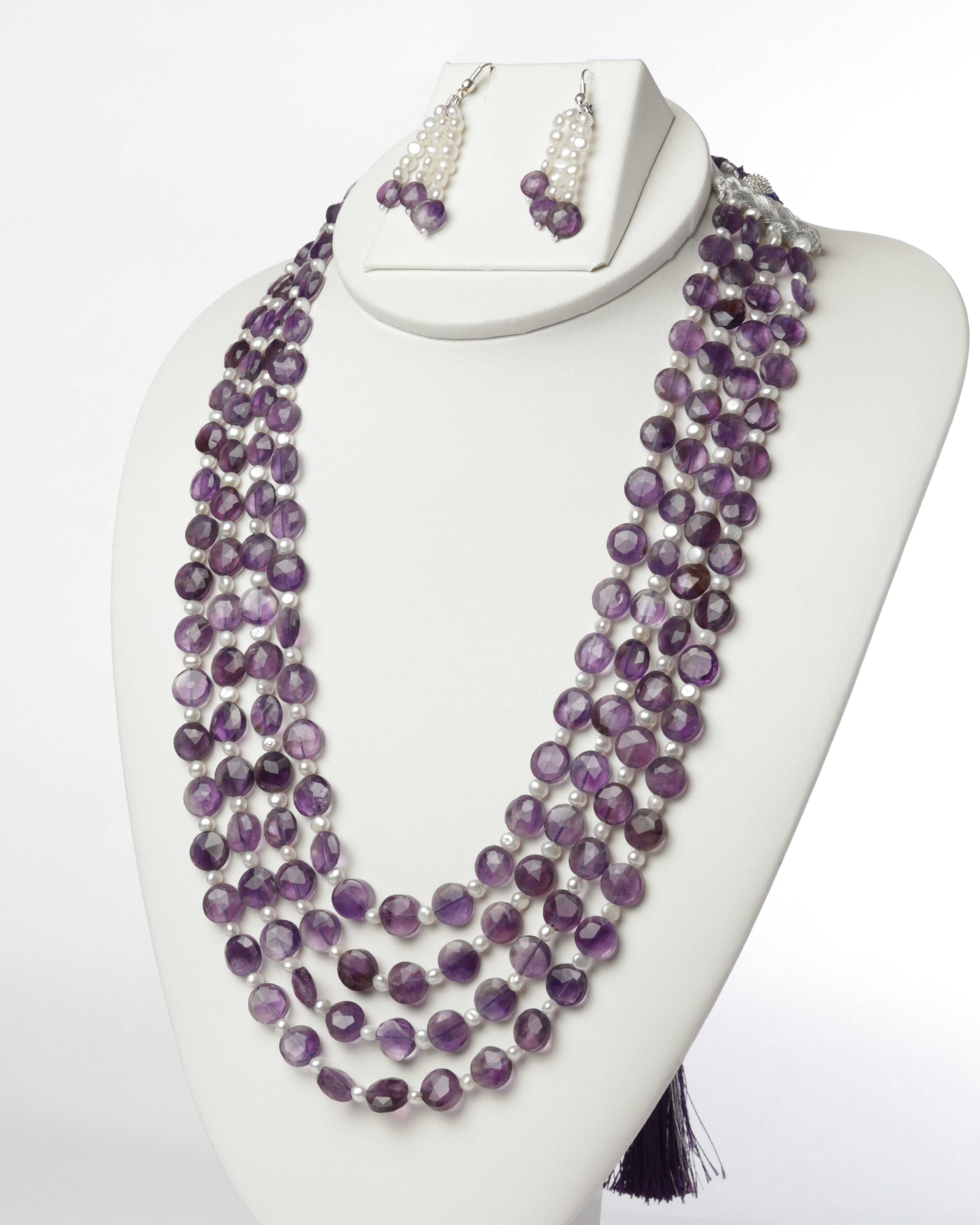 Amethyst & Pearl Necklace