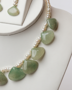 Strawberry Quartz & Pearl Necklace