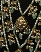 Kundan Necklace | Pearls and Green Gemstones