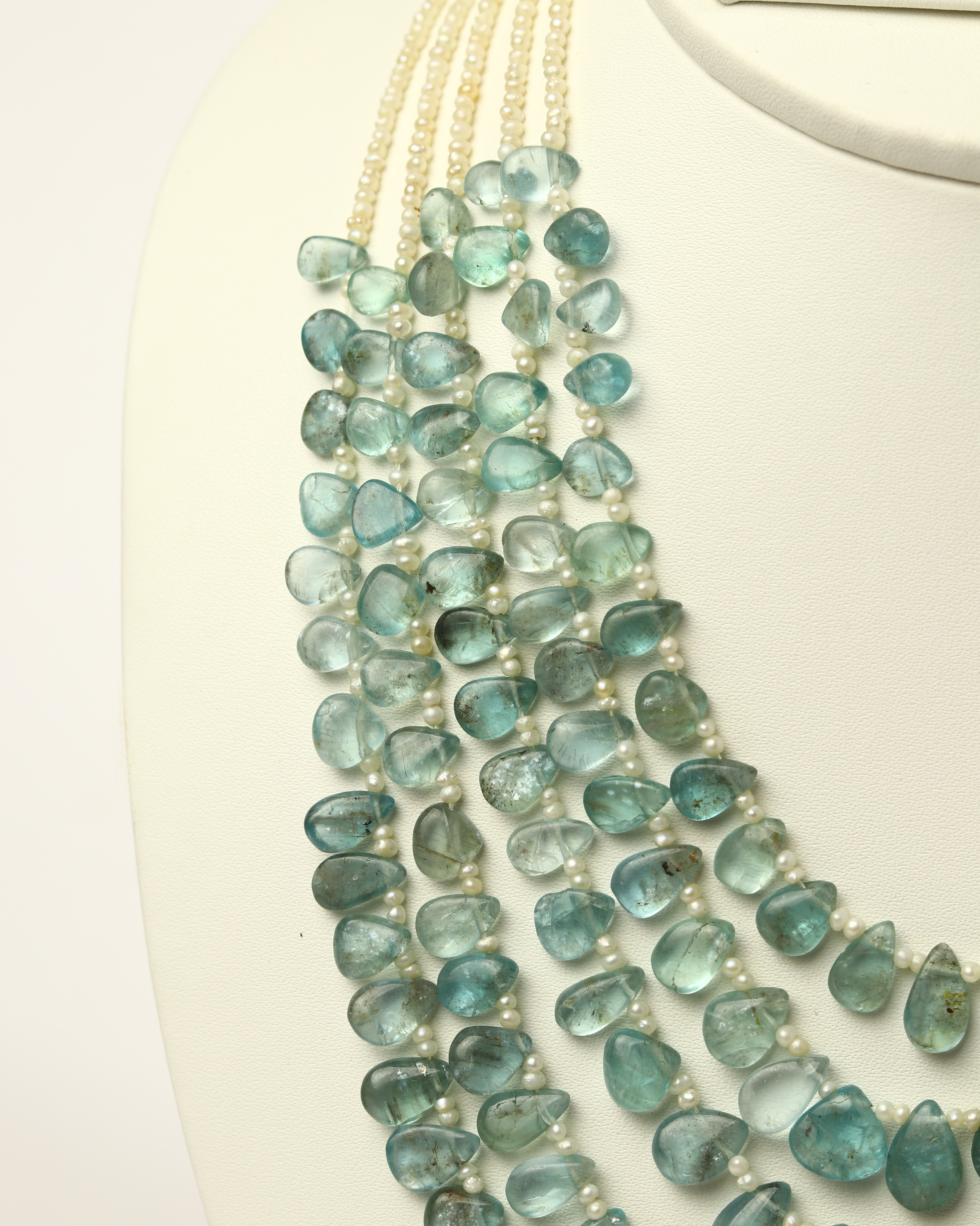 Ocean Glow Aquamarine & Pearl Necklace