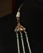 Kundan Necklace | Pearls and Green Gemstones