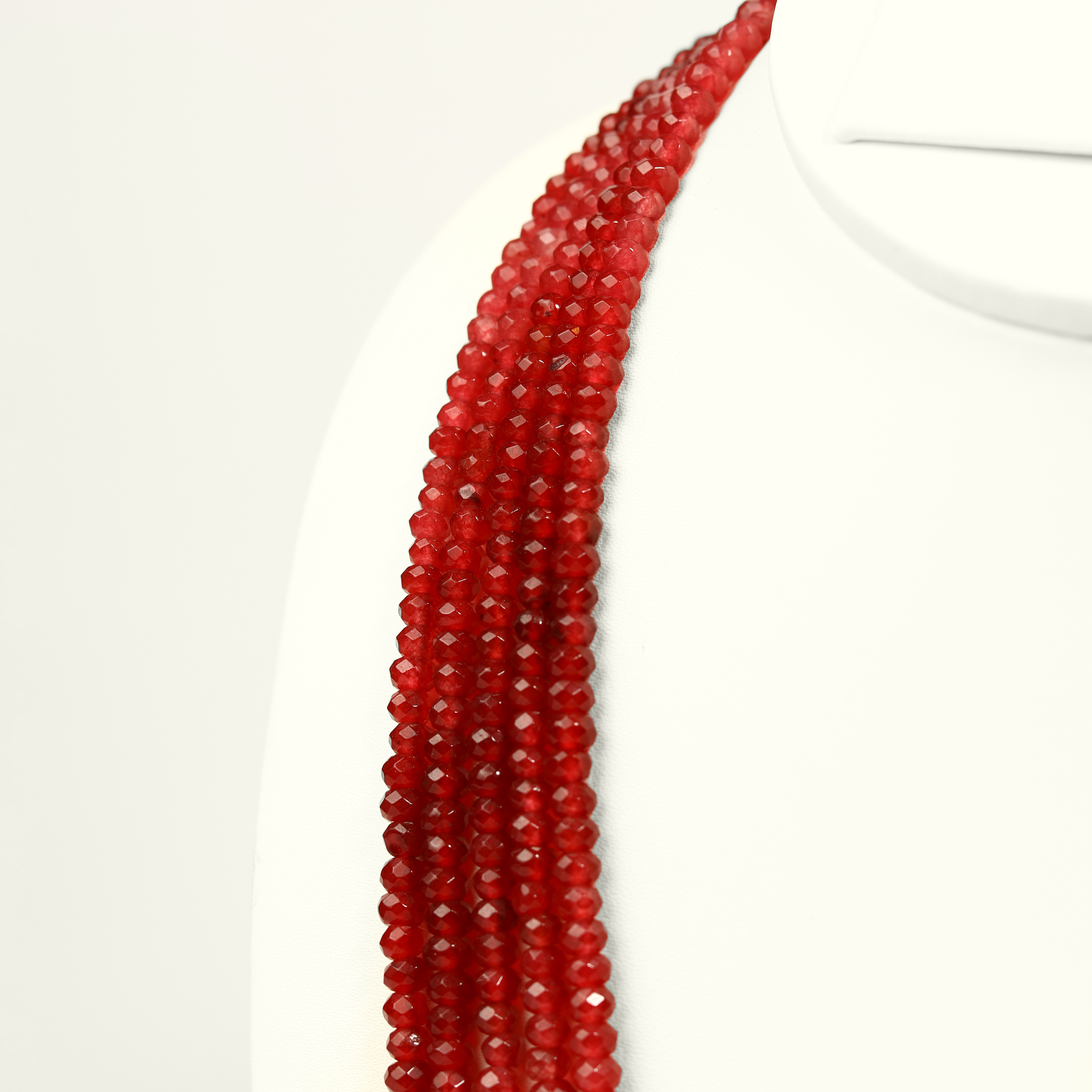 Red Onyx Multi-Strand Necklace