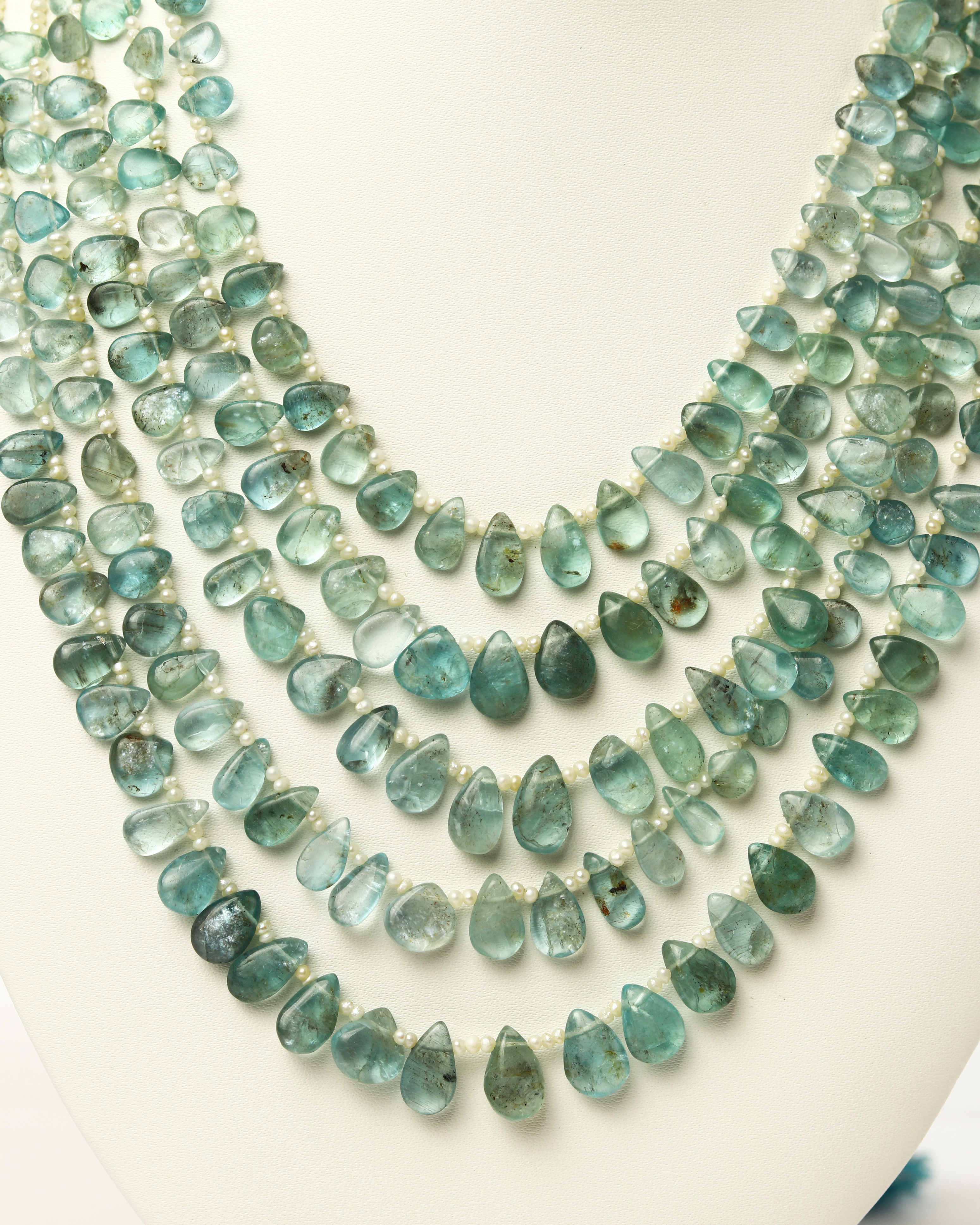 Ocean Glow Aquamarine & Pearl Necklace