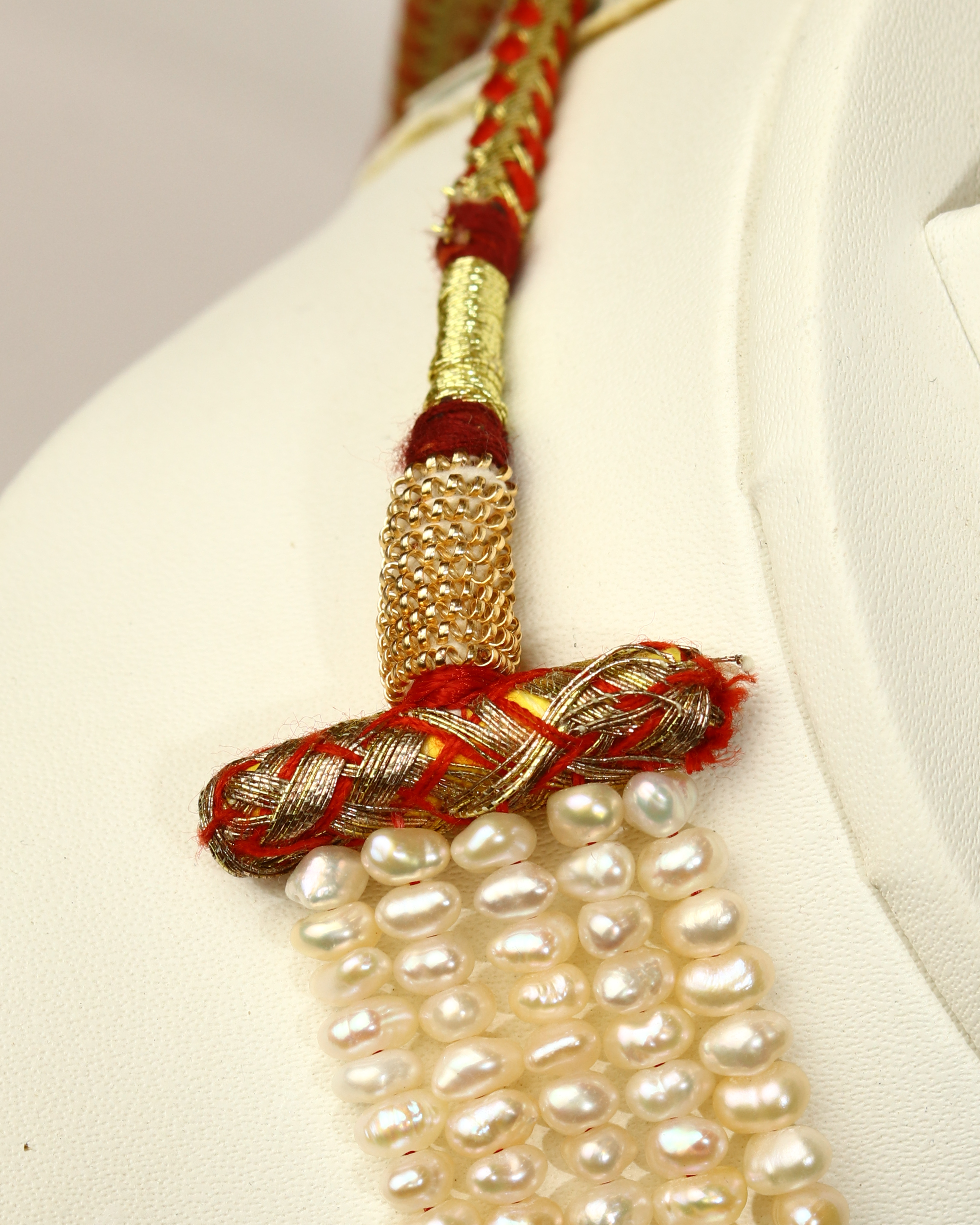 Ruby Pearl Multi-Strand Necklace