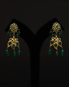 Green  Onyx Emerald Pathani Haar – Traditional Nizami Necklace