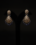 Bindi Haar – Nizami Royal Kundan Necklace Set with Blue Sapphires & Pearls